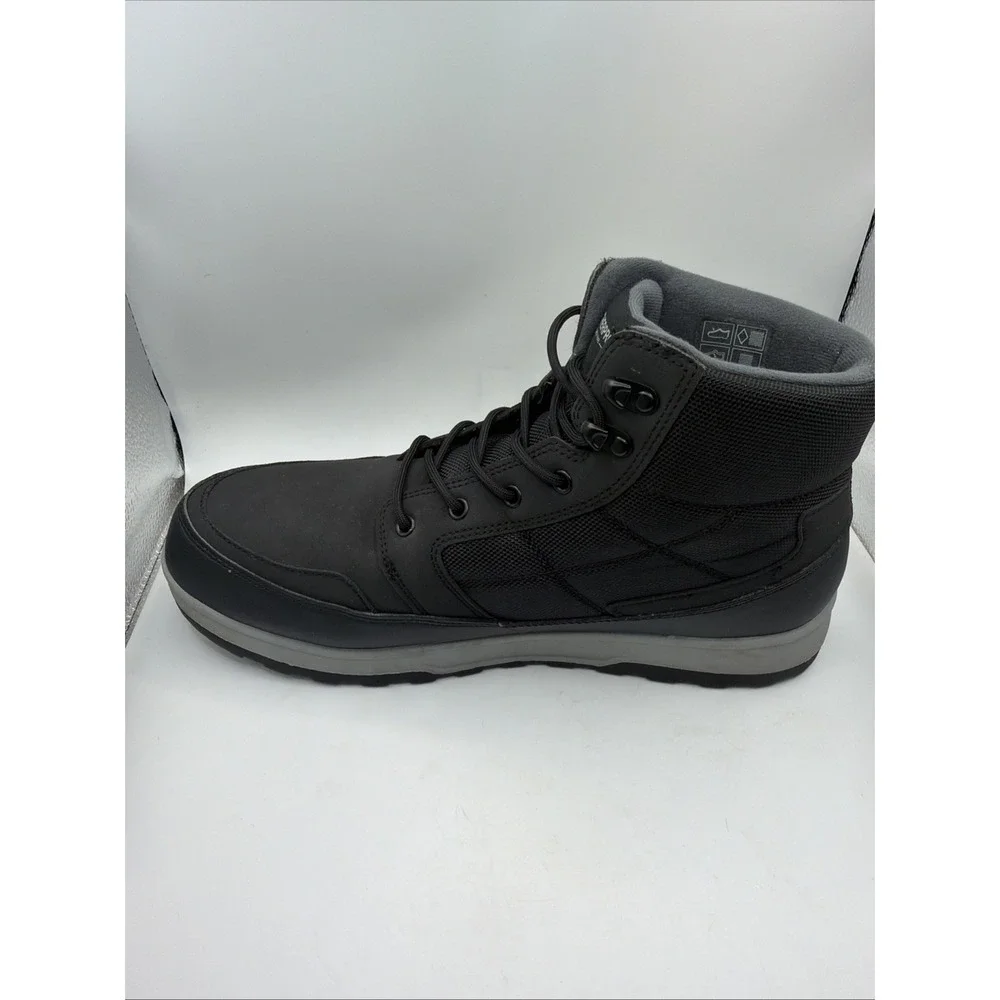 Weatherproof Jenkins Mens Size 11 Black Hiking Casual Boots Memory Foam 1899638